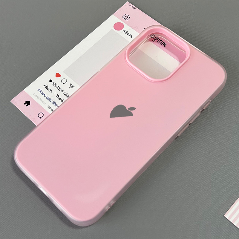 Ốp điện thoại cho iPhone 17/16 Pro Max 15/14/13/12/11; Họa tiết nơ và trái tim cười
