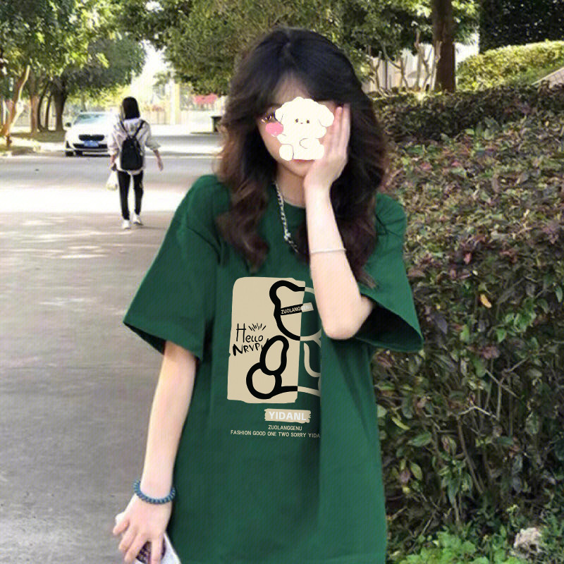 （Giao hàng 24h）Angela 100% Cotton Tay Ngắn Oversize Unisex Áo Thun Plus Size Người Phụ Nữ Tee Baggy Hoạt Hình Áo