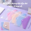 Bìa còng đa năng A4 màu pastel để đựng tài liệu học tập A4, Bìa còng 4 lỗ, Bìa nhựa PP, Trong suốt, Lưu trữ đề thi