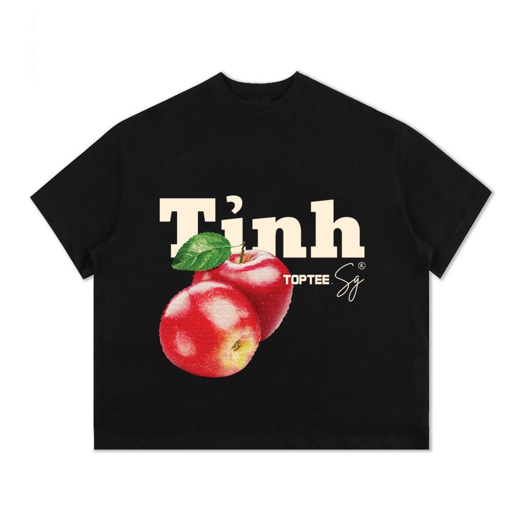 （Giao hàng 24h）Angela  Áo thun form Trái Tính unisex nam nữ tay ngắn cổ tròn cotton dày dặn kèm quà tặng