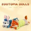 Judy Thỏ Dài Sang Trọng Động Vật Điên Nick Fox Búp Bê Nằm Nam Nữ Quà Tặng 260604