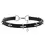 ECK Mới Đậm Chữ Thập Hoa Đứng Vòng Cổ Nữ Niche Thiết Kế Cao Cấp Nelace Da Choker HOT