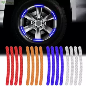 YOLOGO Bộ 20 Miếng Dán Phản Quang, Dải Trang Trí Vành Lốp Dạ Quang, Decal Nhiều Màu Cho Xe Máy, Xe Đạp