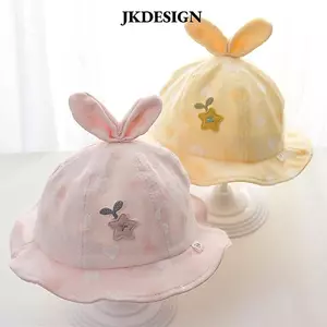 Mũ xô trẻ em JKDESIGN, Mũ trẻ em hoạt hình chống tia cực tím, Mũ lưu vực mỏng mùa hè cho trẻ mới biết đi