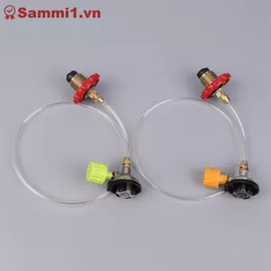 ZK Cắm Trại Bếp Gas Nạp Lại Adapter Cho Ngoài Trời Cassette Bình Đổ Van Phụ Kiện VN