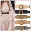 JRP Mùa Hè Nữ Co Giãn Dệt Thắt Lưng Vuông Bule Vintage Boho Rơm Thắt Lưng Đầm JRP