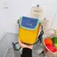 HNKMP Color Blo Patch Túi đeo vai điện thoại Nylon Túi đeo chéo Mini dành cho nam giới Ví an toàn nhẹ cho phòng tập thể dục đi bộ đường dài.