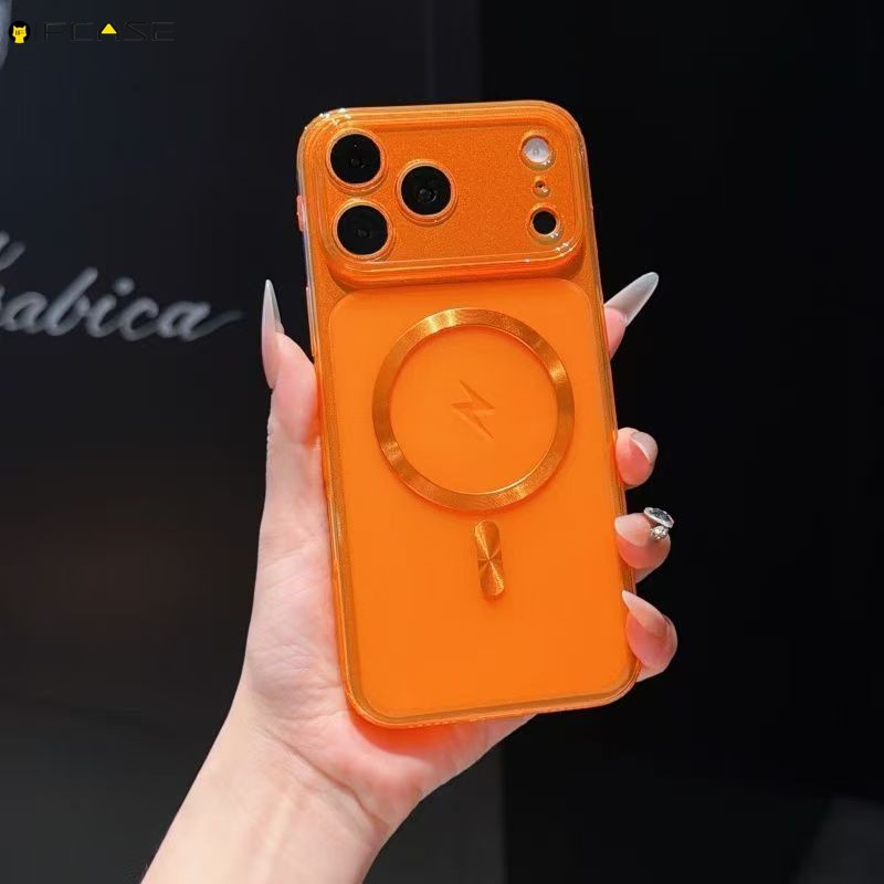 Dành Cho OPPO A80 A60 A40M A98 A96 A95 A79 A78 A77 A77S A76 A74 A58 A57 A57S A57E A54S 5G 4G Ốp Điện Thoại Đơn Giản Thu Hút Từ Tính Đen Cam Bé Trai Bé Gái Nam Vỏ Mềm