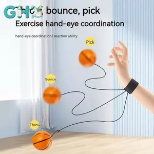 GHX Trả Lại Bọt Biển Cao Su Tay Bóng Trò Chơi Bài Tập Nhảy Co Giãn Thể Thao Huấn Luyện Sức Mạnh Trẻ Em Trẻ Em Đồ Chơi Ngoài Trời Bóng VN