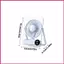 Quạt du lịch để ngủ có thể điều chỉnh 100 tốc độ Quạt du lịch di động có thể sạc lại 1200mAh cho văn phòng tại nhà shopidaevn
