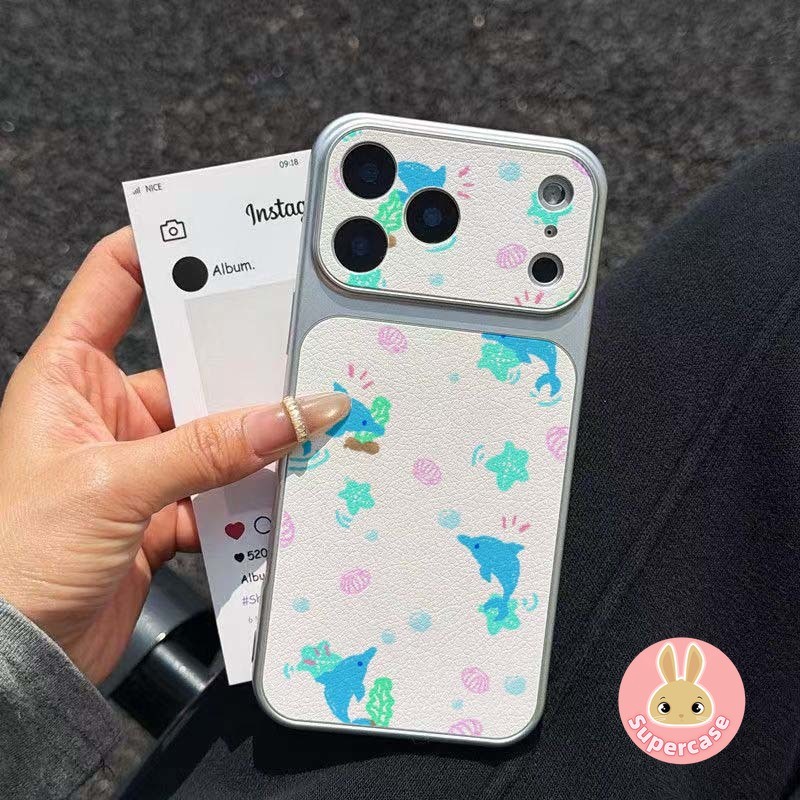 Ốp Điện Thoại Cá Heo Đại Dương Dễ Thương Cho Honor X9D X9C Smart X9B X9A X8D X8C X8B X8A X7D X7C X7B X7A X7 X6D X6S X6C X6B X6A X6 5G 4G Vỏ Da PU Mùa Hè Thoáng Mát Hoạt Hình Vỏ Mềm