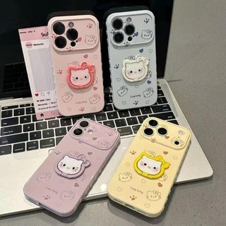 Kẹo Màu Tình Yêu KT Mèo Trường Hợp Điện Thoại Cho iPhone 17 16 15 14 13 12 11 Pro Max 16 15 14 Plus