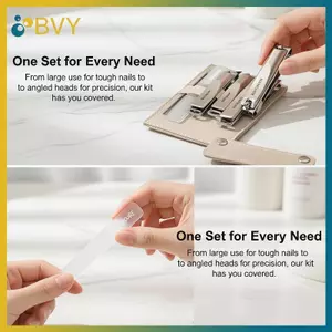 BVY 5 hoặc 10 Chiếc Túi Da Xoay Chuyên Nghiệp Kẹp Móng Tay Bộ Dụng Cụ Làm Móng Tay Cho Chải Lông Du Lịch Tại Nhà.