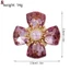 3D Từ Tính Hoa Thổ Cẩm Hợp Kim Kẽm Kim Cương Giả Pin Dành Cho Doanh Nhân Mặc Thường Ngày