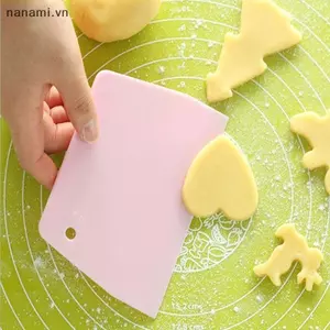 Dụng cụ cắt bột thìa hình thang Dụng cụ cạo bột bơ nhà bếp [VN]