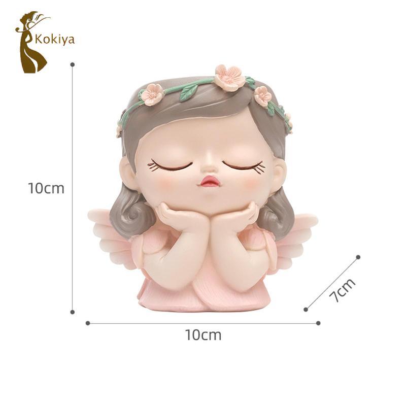 Cô Gái Đầu Trồng Nồi Tượng Cô Gái Lọ Hoa Cho Kệ Sách Để Bàn Văn Phòng