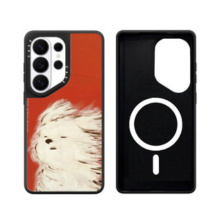 Ốp lưng Phone Case cứng gương chó lạc từ tính cho Samsung Galaxy S26 25 24 23 UItra S26 25 24 23 Plus Vỏ bảo vệ chống sốc