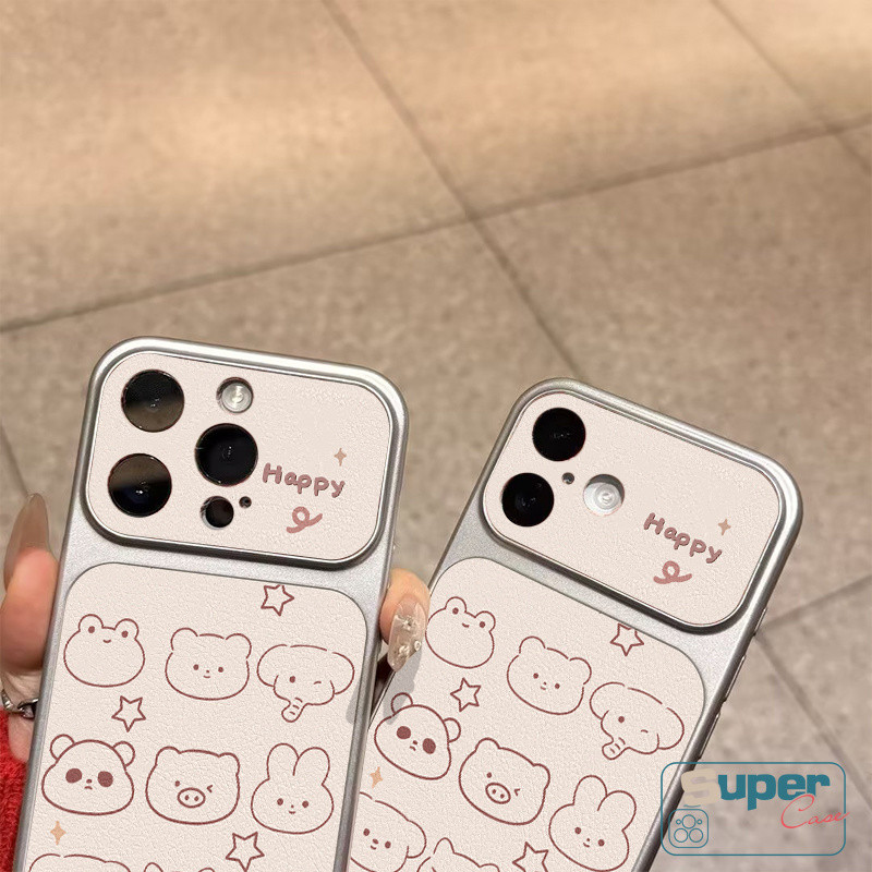 Vỏ đôi dễ thương Miffy Rabbit Wave Point Animal Avatar bằng tiếng Anh Ốp điện thoại cho IPhone Air XR 15 11 16 17 12 13 14 Pro Max 16 15 14 Plus 12 13 16 14 17 Pro