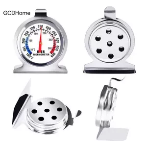 GCDHome Lò nướng bằng thép không gỉ Nhiệt kế Mặt số lớn Nướng BBQ Nấu thịt Thực phẩm Đo nhiệt độ Treo Đứng Đồ dùng nhà bếp HOT