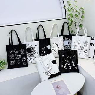 Túi tote một tay vải canvas giản dị phong cách Nhật Bản mới