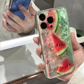 Ốp Lưng Dưa Hấu Dâu Cho IPhone 11 12 Pro Max 13 Mini 12Pro TPU Trong Suốt Sáng Tạo INS Xu Hướng Thương Hiệu Silica gel Chống Rơi Sang Trọng Bảo Vệ Toàn Diện Vỏ Điện Thoại