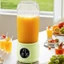 Máy ép trái cây điện DONOVANQQ, Chai xay sinh tố cầm tay không dây 550ml, Đa chức năng 10 lưỡi 3 bánh răng Máy xay sinh tố điện dung tích lớn Cốc trái cây tươi
