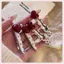 JRP 2 Chiếc Trái Tim Ngọt Ngào Chấm Bi Kim Loại Kẹp Tóc Chống Trượt Kẹp Tóc Hình Học Dubill Tóc Pin Nữ Barrettte Kẹp Tóc Phụ Kiện JRP