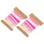 AWNGD 2 chiếc Rick Rack Trim, Ruy băng màu Chiều rộng 8 mm Viền ren gợn sóng, Viền bện làm bằng tay Thắt lưng cong Webbing để may