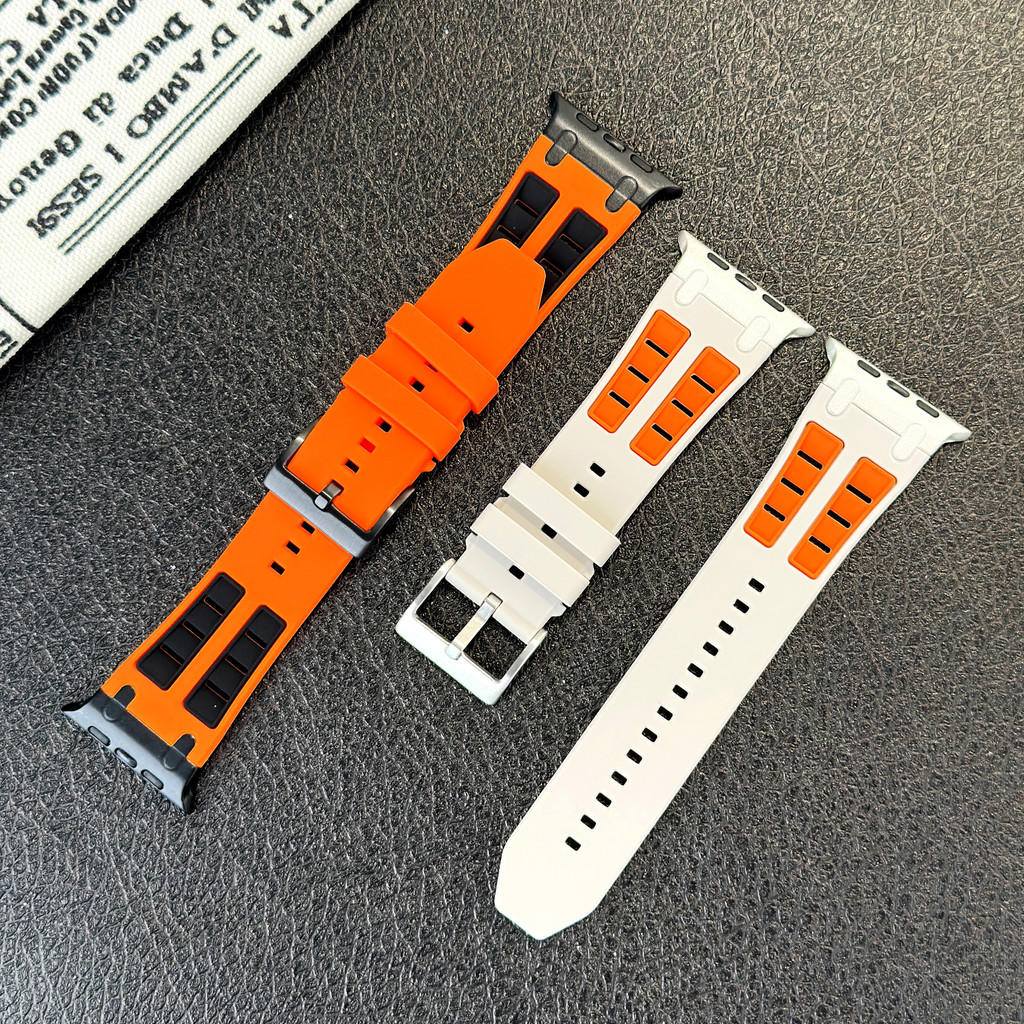 Dây đeo silicon cho Apple Watch Series11 / 10 46mm 42mm Ultra3 / 2 / 1 49mm 9 8 7 6 SE3 5 45mm 44mm 42mm 41mm 40mm