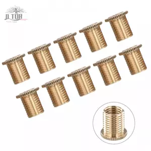 Núm chuyển số 10 gói Phụ kiện Bộ lắp đai ốc màu vàng mới M10x1.25