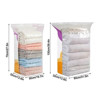 Túi Bảo Quản Chân Không JUIC, Không Bơm Bấm & Niêm Phong Túi Nén, Tiết Kiệm Không Gian Dung Tích Lớn Quần Áo Chống Bụi Túi Cói Phụ Kiện Du Lịch