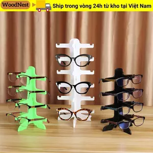 WOODNEST Kính Kệ Giá Đỡ Counter Top Tiết Kiệm Không Gian Kệ Nhà Tổ Chức Kính Mát Giá Để Đồ