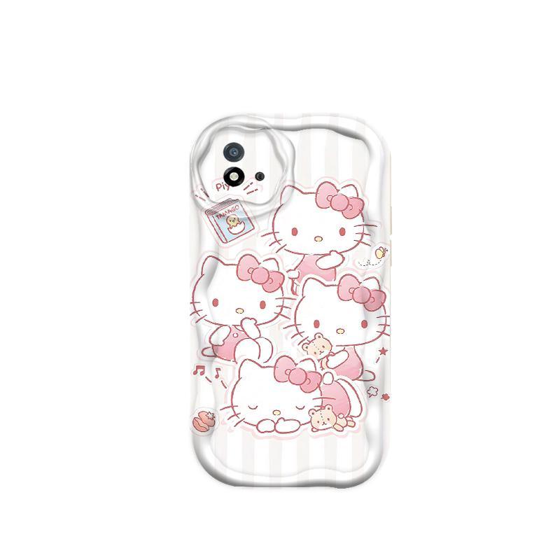 Thích Hợp Cho Realme C20 C20A C11 2021 3D Bé Gái Mềm TPU Kitty Cat Vỏ Điện Thoại Chống Sốc