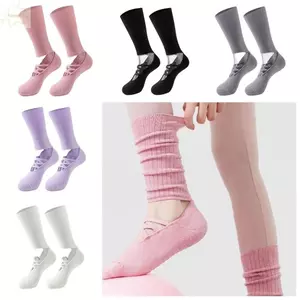 Tất tập Yoga AWNGD, Tất Pilates thoáng khí trên phố Harajuku, Tất tay cầm bằng vải Cotton chống trượt thấm mồ hôi