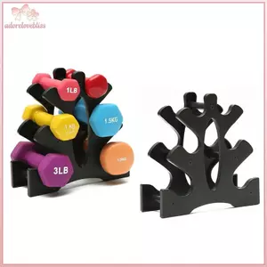 THÊM Lưu trữ quả tạ 3 tầng Ra Stand Văn phòng tại nhà Phòng tập thể dục Quả tạ Trọng lượng Ra BSS