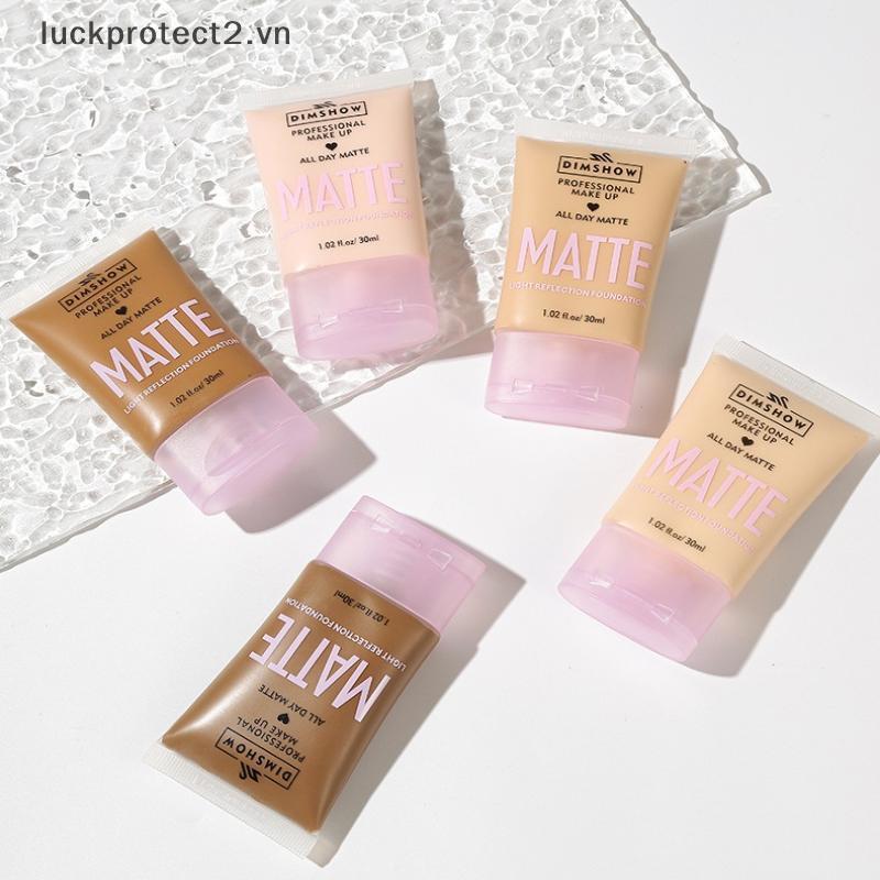 # luckpro # Kem phủ toàn diện DIMSHOW, Kem nền dạng lỏng kiểm soát dầu hoàn thiện mờ, che khuyết điểm và vết thâm, Kem che khuyết điểm.