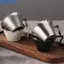 <cosyh>304 Stainless Steel Espresso Cup: Perfect 100ml Size for Coffee Lovers!