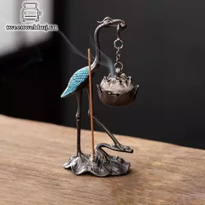 Nhíp Cần Cẩu Lư Hương Giá Đỡ Bếp Sen Lư Hương Hợp Kim Cổ Sen Treo Bếp Trà Lễ Thủ Công Trang Trí Gia Đình VN