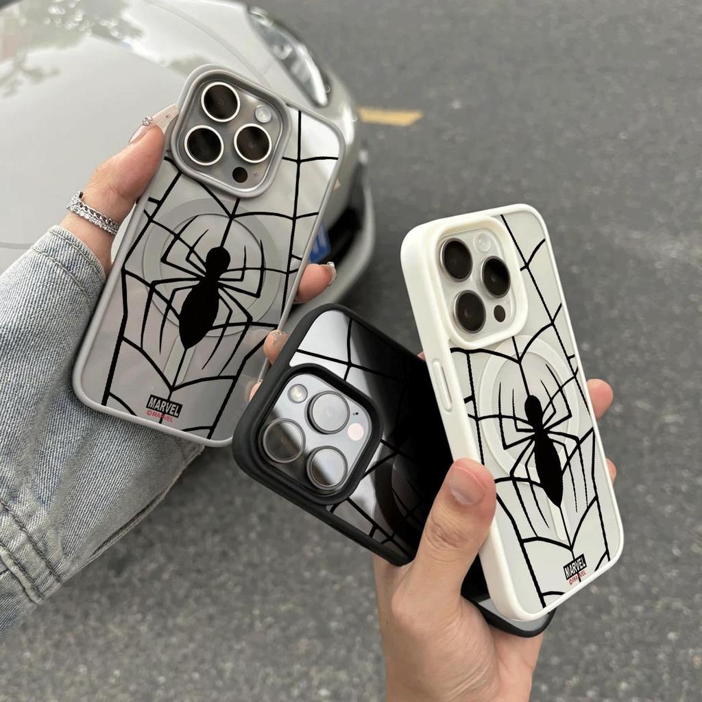 Ốp lưng iPhone 16/15/14/13 Nhện Đen Phong Cách Đen Độc Đáo Chống Rơi