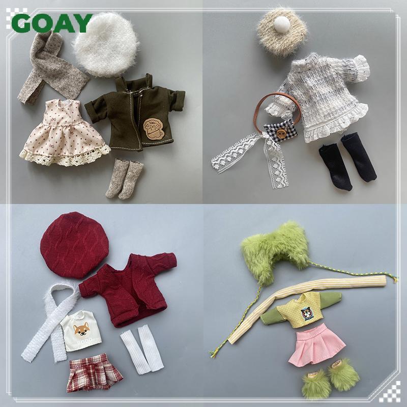 GOAY Quần Áo Búp Bê 16-17cm (KHÔNG Búp Bê), Phụ Kiện Thời Trang Búp Bê Dễ Thương, Đồ Chơi Trang Điểm Cho Bé