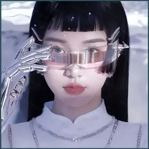 SQ Futuristic Cyberpunk Tấm Che Kính Mát Y2K Quấn Xung Quanh Lá Chắn Kính Dự Tiệc Nhập Vai Phụ Kiện Chơi