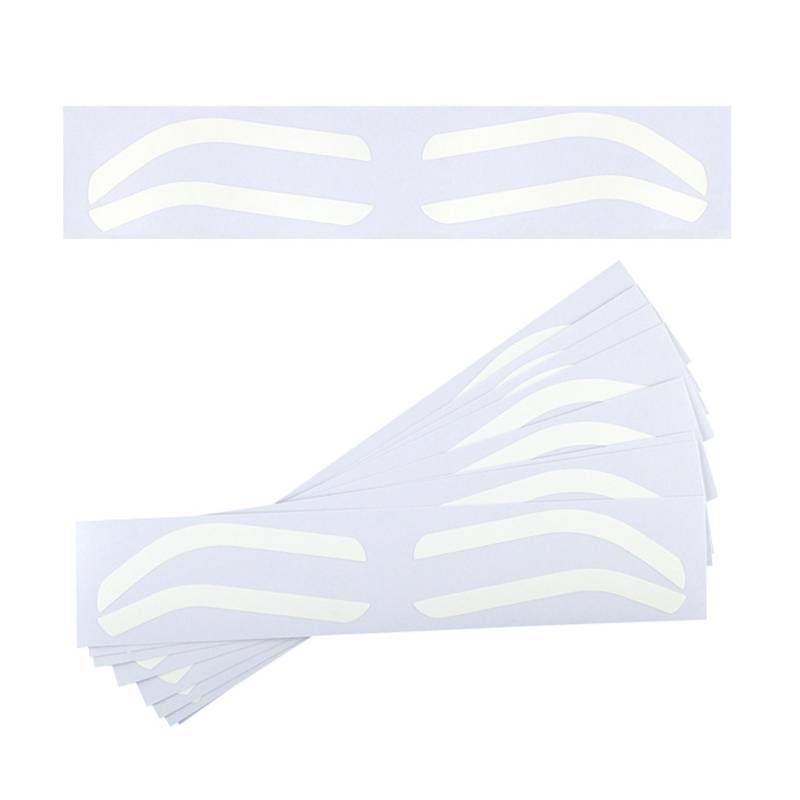 E-WOITD 10 Cặp Thiết Kế Lông Mày Dùng Một Lần Stencil Lông Mày Tint Airbrush Phụ Kiện Stencil Cho Lông Mày Định Hình E-WOITD
