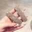 Kẹp tóc bé gái đa năng màu hồng pha lê và kim cương