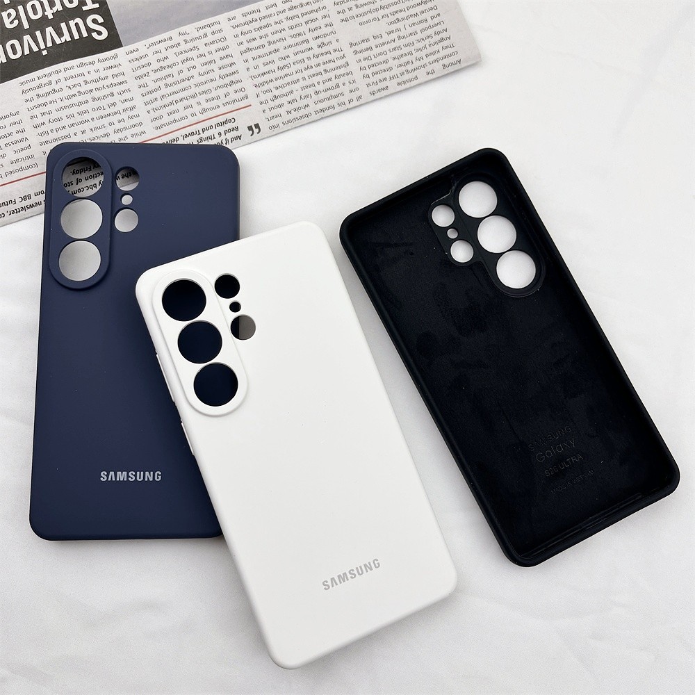 Dành Cho Samsung Galaxy S26 Ultra Ốp điện thoại Silicon Mượt Vỏ Bảo Vệ Mặt Sau Cảm Ứng Mềm Cho S25 S24 S23 S22 S21 S20 Ultra Plus S10