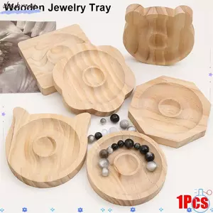 DAYBREAK 1 Bảng Thiết Kế Hạt, Thảm Tổ Chức Bằng Gỗ Khay Trang Sức Bằng Gỗ, 10cm Vòng Tay DIY Hiển Thị Tấm Đứng Để Làm Và Trưng Bày Trang Sức