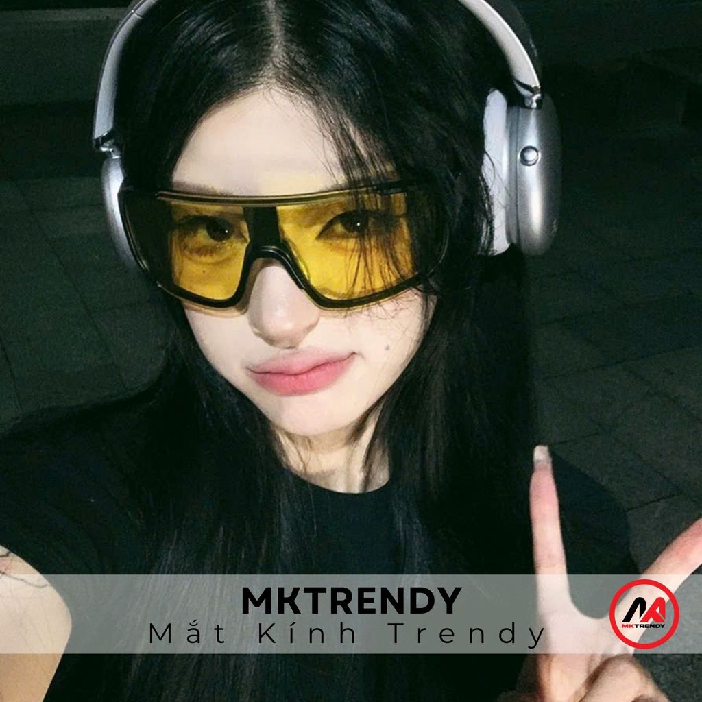 Kính đi đêm giảm chói MKTRENDY mắt kính thời trang nam nữ chống tia UV chống bụi đi đường M5