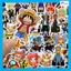 Bộ 12 nhãn dán Luffy One Piece khổ A5 dễ thương, chống nước cho mũ bảo hiểm, vali, tivi, đàn, laptop - Cắt sẵn tiện lợi.