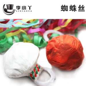 Nhện Lụa Tay Ném Ruy Băng 16 Đầu 3 Đầu Màu Trắng Hiệu Ứng Sân Khấu Thanh Tốt Đạo Cụ Chuyên Dụng GZX5