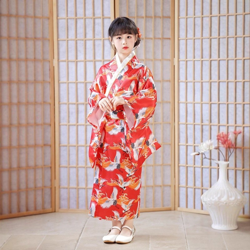 💕Chỗ💕 Trẻ Em Kimono Nhật Bản Trang Phục Quần Áo Bé Gái 3-11 Tuổi Váy Mới Lạ Công Chúa Sinh Nhật Bướm