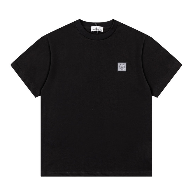 Chất Lượng Cao Phong Cách Mới 360g Nhãn Cổ Điển Sợi Đôi Cotton Nguyên Chất Áo Thun Unisex